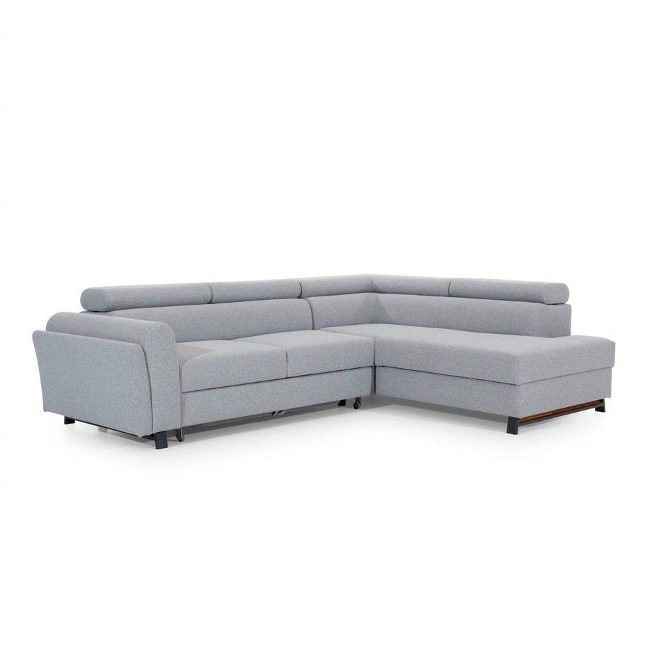 Corner sofa Elkairos R, Cover 02, beige, H95x265x200cm