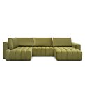 U shape sofa Elonito U Right, Nube 40, blue, H92x340x170cm
