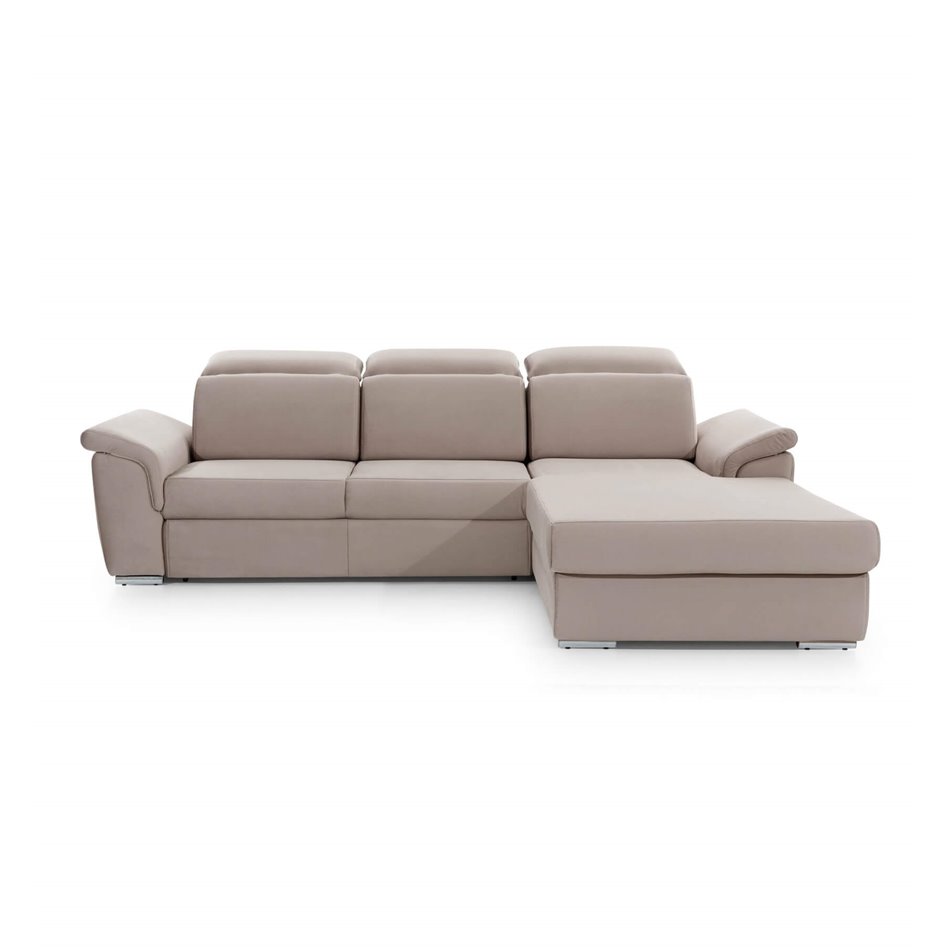 Corner sofa Eltrevisco R, Berlin 01, gray, H100x272x216cm