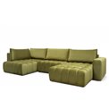 U shape sofa Elonito U Right, Loco 45, yellow, H92x340x170cm