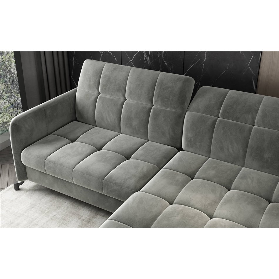 Corner sofa Elorelle L, Sawana 14, black, H105x225x160cm