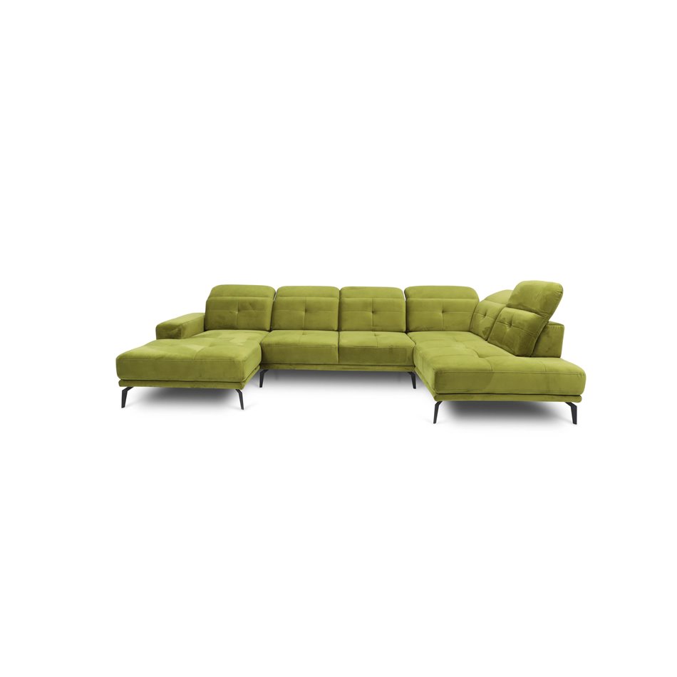 U shape sofa Elretan U Left, Savoi 45, yellow, H107x350x205cm