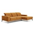 Corner sofa Eltorrenso R, Berlin 01, gray, H98x265x53cm