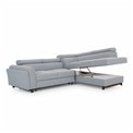 Corner sofa Elkairos R, Omega 02, gray, H95x265x200cm