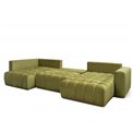U shape sofa Elonito U Right, Loco 45, yellow, H92x340x170cm