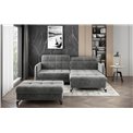 Corner sofa Elorelle L, Omega 02, gray, H105x225x160cm