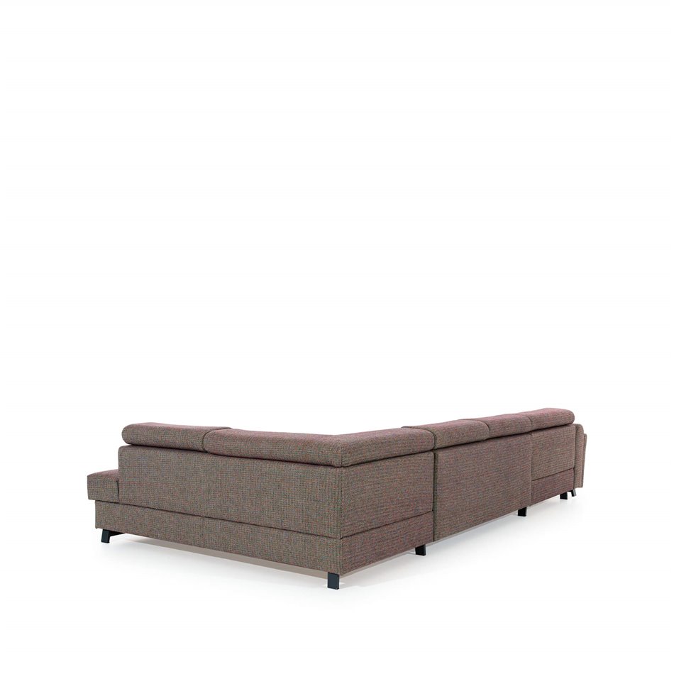 U shape sofa Elosette U Right, Monolith 37, green, H98x370x200cm