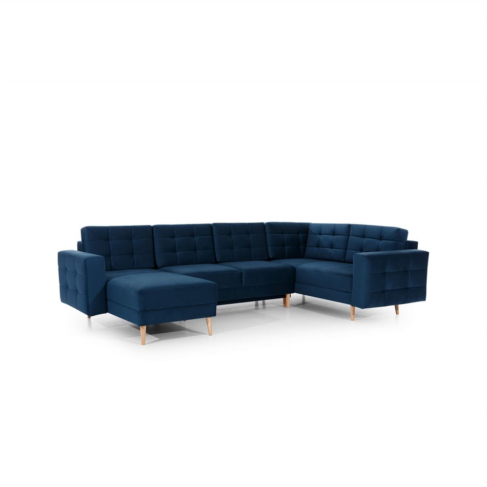 U shape sofa Elsgard U Reversible, Nube 5, gray, H93x326x202cm