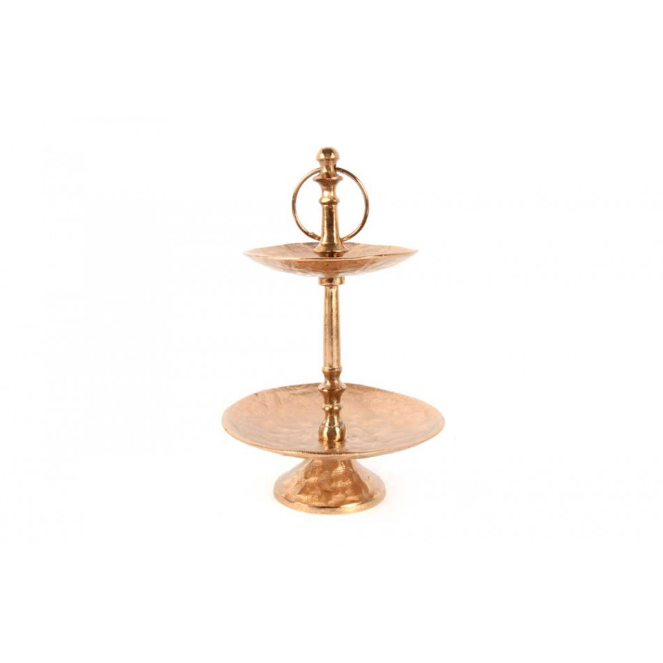 Plate stand 2-tier Vittorio, copper, 34cm
