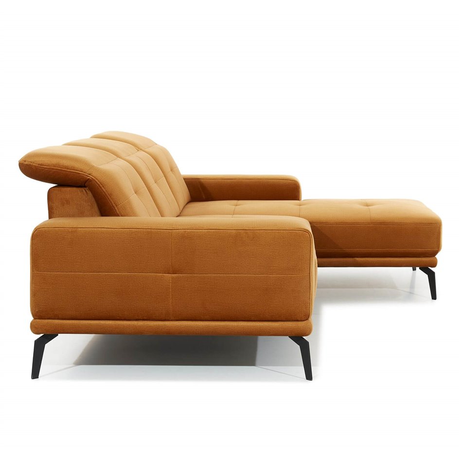 Corner sofa Eltorrenso R, Berlin 03, beige, H98x265x53cm