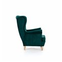 Armchair Elaros, Mat Velvet 68, red, H103x85x90cm