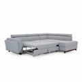 Corner sofa Elkairos R, Soft 11, black, H95x265x200cm