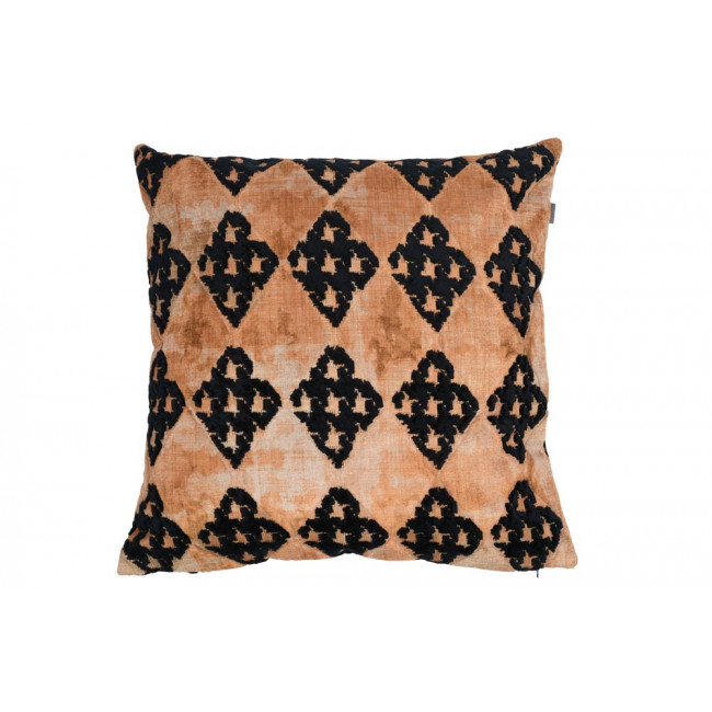 Decorative pillowcase Jakar, orange/black 45x45cm