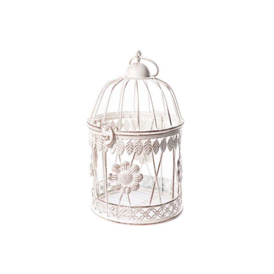 Deco Bird Cage Marlena S, antique/cream, H30cm, D15cm