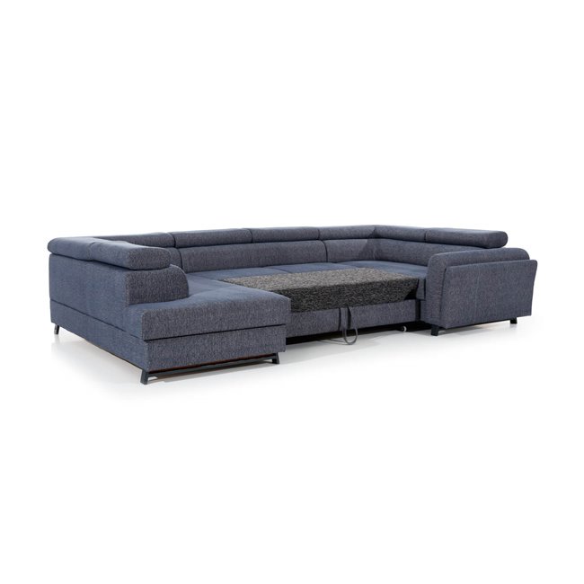 U shape sofa Elscada U Left, Paros 06, gray, H98x330x200cm