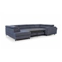 U shape sofa Elscada U Left, Sawana 14, black, H98x330x200cm