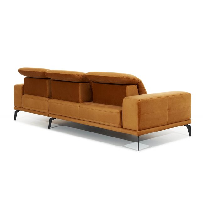 Corner sofa Eltorrenso R, Monolith 09, light brown, H98x265x53cm