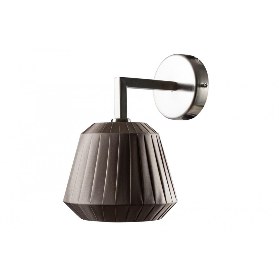Wall lamp Lotte, taupe, E14 40W (max), H-20x16x24cm