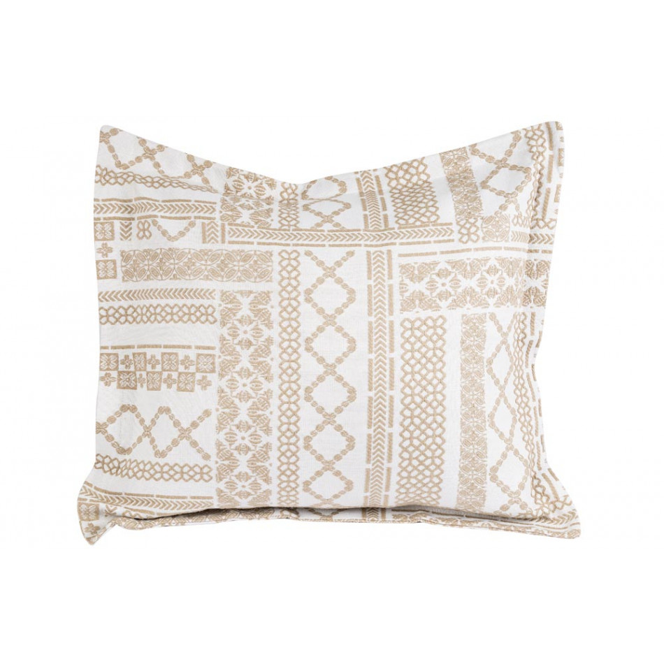 Decorative Pillowcase ADN, linen color,50x60cm