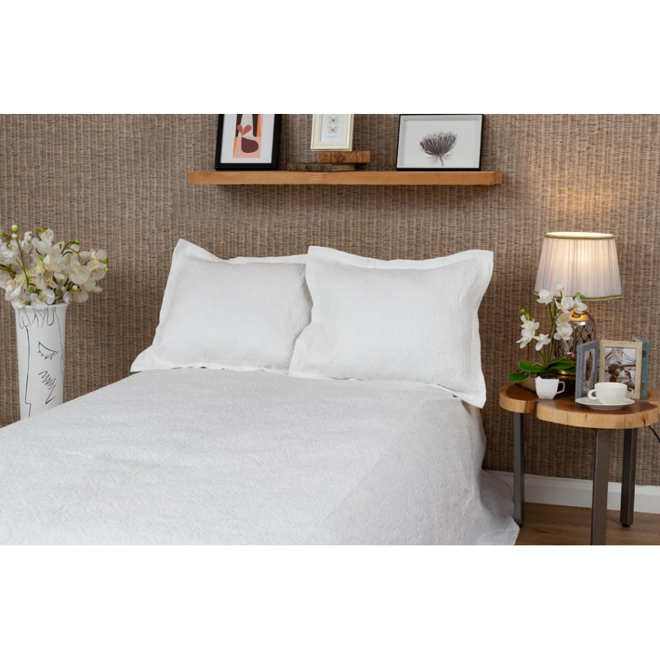 Bed cover Tijuana, white, 160x220cm