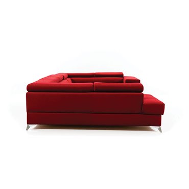 U shape sofa Elago U Left, Monolith 48, yellow, H88x208x43cm