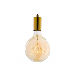 Decorative LED bulb, amber, 4W E27, D12.5x17.2cm