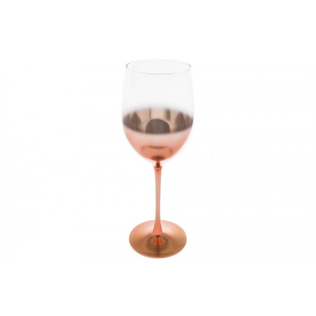 Red wine glass Matt Rose, copper tone, H24, D7-8.5 cm, 550ml