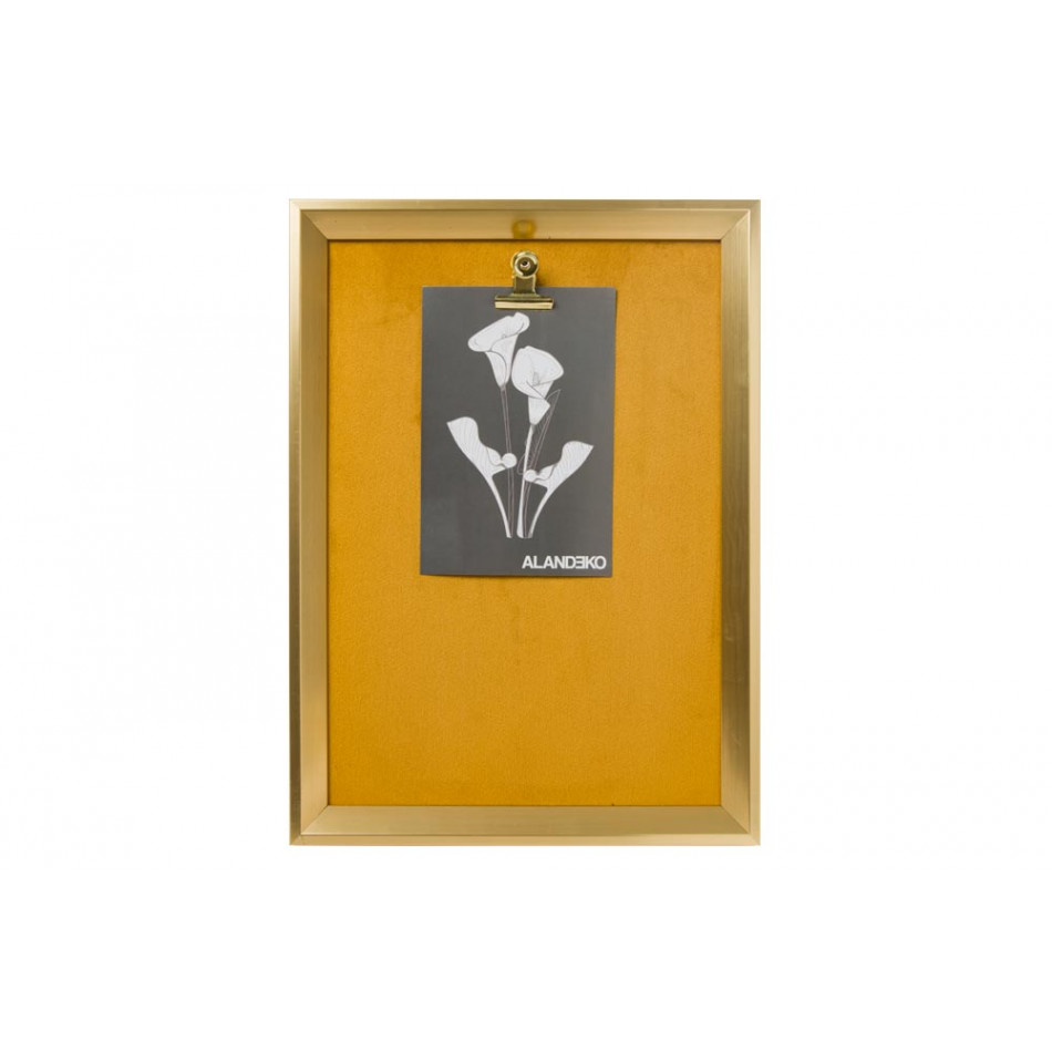 Photo frame Iskola, golden, 21x30cm