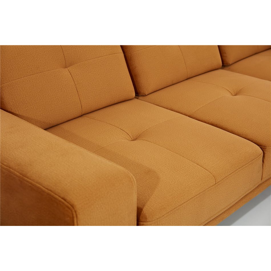 Угловой диван Eltorrenso R, Dora 28, коричневый, H98x265x53см