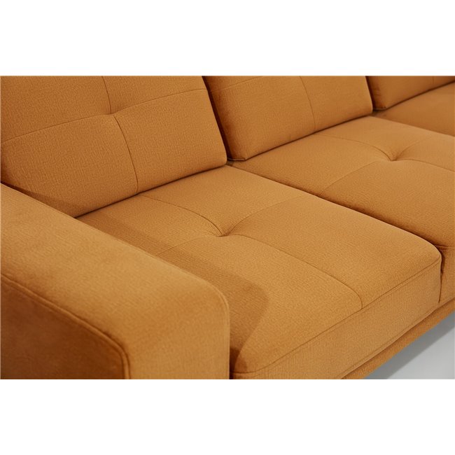 Corner sofa Eltorrenso R, Mat Velvet 29, brown, H98x265x53cm