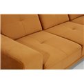 Угловой диван Eltorrenso R, Mat Velvet 29, коричневый, H98x265x53см