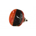 Furniture handle Red and black round resin, H25x25x35mm