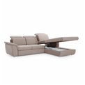 Corner sofa Eltrevisco L, Monolith 09, light brown, H100x272x216cm