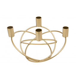 Candle holder Toritto, golden, 26x20x15cm