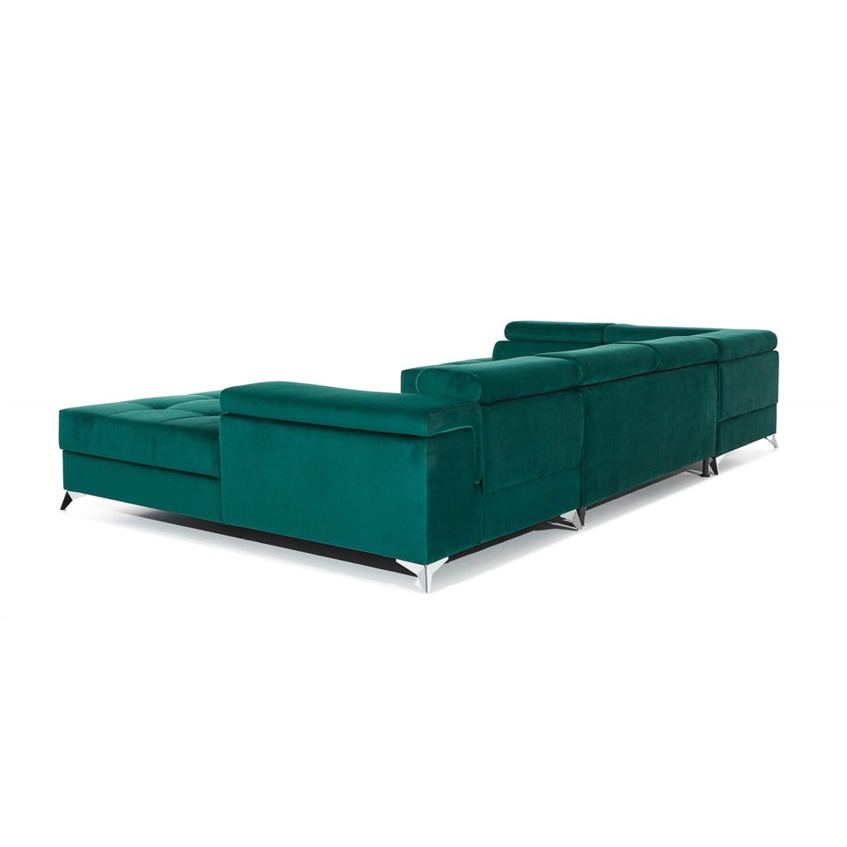 U shape sofa Elduaro U Right, Monolith 37, green, H90x345x60cm