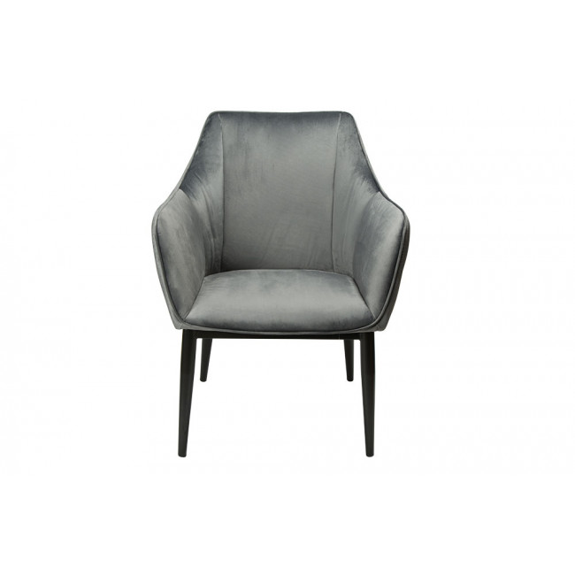 Armchair Sabara, grey colour, 64x60xH84cm, seat height 40cm