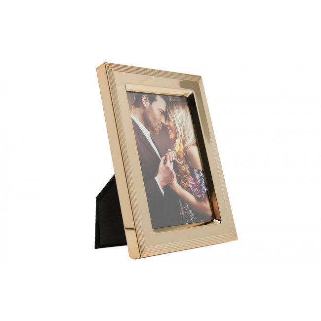 Photo frame Monta, gold tone/steel, 19x13.9x2.2cm
