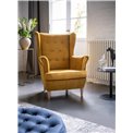 Armchair Elaros, Omega 68, yellow, H103x85x90cm