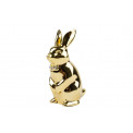 Decorative figure Rabbit Glamour, golden, in giftbox, 3x7 cm