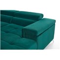 U shape sofa Elduaro U Right, Kronos 04, green, H90x345x202cm