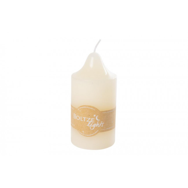Church candle, cream color, H10cm, D5cm