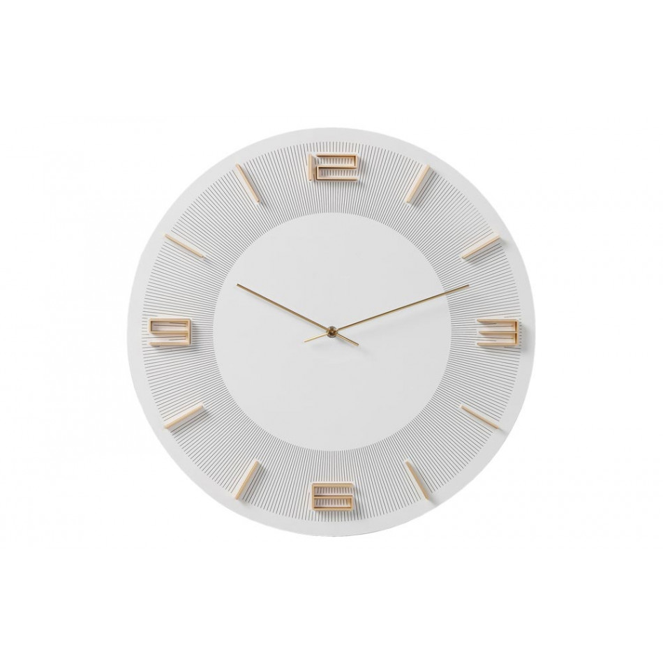 Настенные часы Leonardo, белый / золотой, D48.5cm