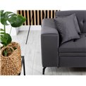 Corner sofa Elsolange R, Dora 96, gray, H80x292x196cm