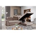 Corner sofa Eltrevisco R, Monolith 09, light brown, H100x272x216cm
