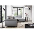 Corner sofa Elkairos R, Soft 11, black, H95x265x200cm