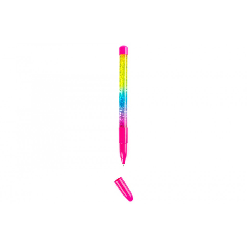 Plastic pen Liquid Glitter,19.5cm