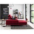 Corner sofa Eltorrenso R, Kronos 02, red, H98x265x175cm
