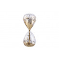 Hourglass clear/golden sand, D6.5, h16.5cm, 5-7 sec.