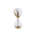 Hourglass, clear/golden sand, D8, h20.5cm, 20-22 sec.