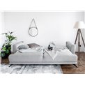 Sofa bed Elmego, Dora 21, beige, H90x242x95cm